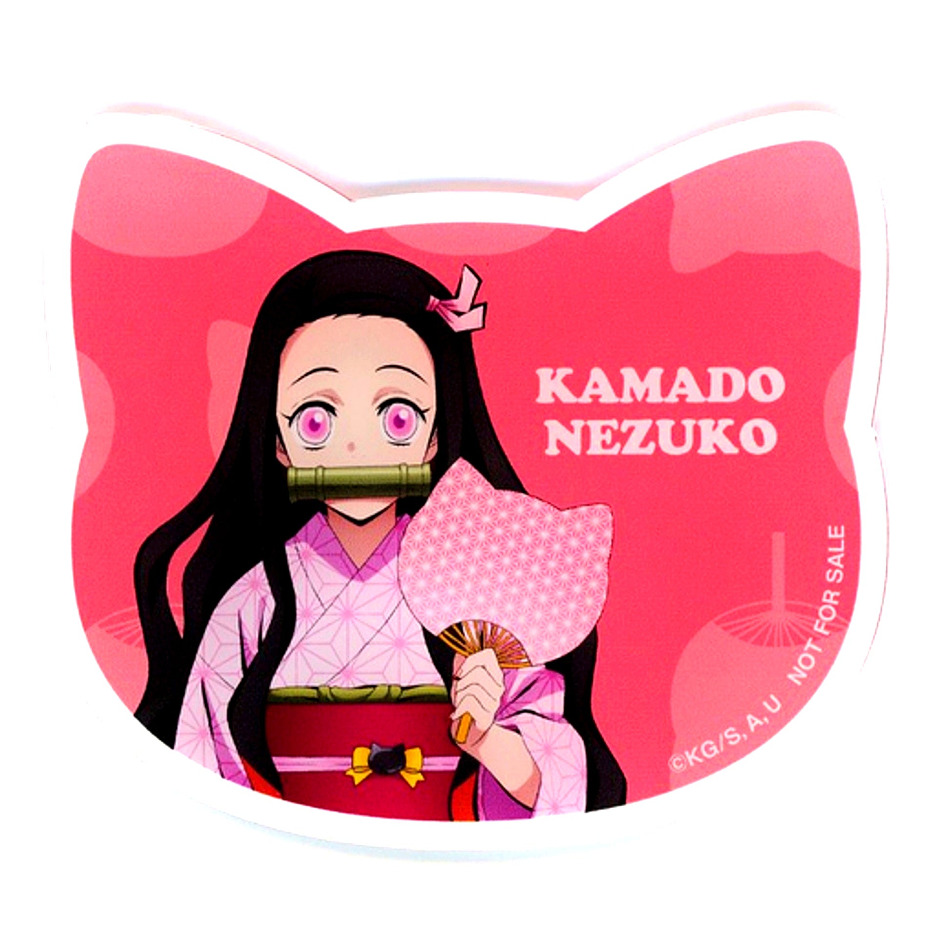 Nezuko Kamado Cat Shaped Acrylic Coaster Demon Slayer Matsuri Biyori Drink Order Bonus [USED]