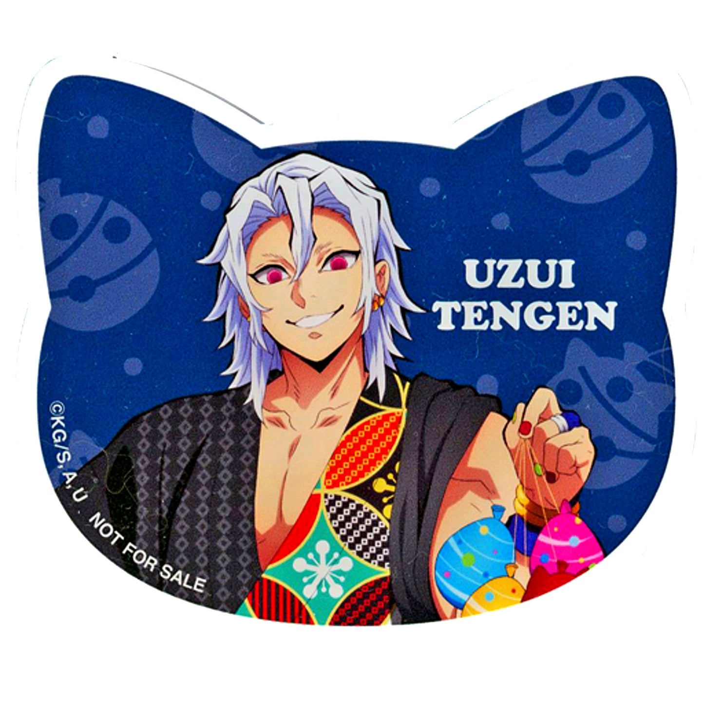 Tengen Uzui Cat Shaped Acrylic Coaster Demon Slayer Matsuri Biyori Drink Order Bonus [USED]