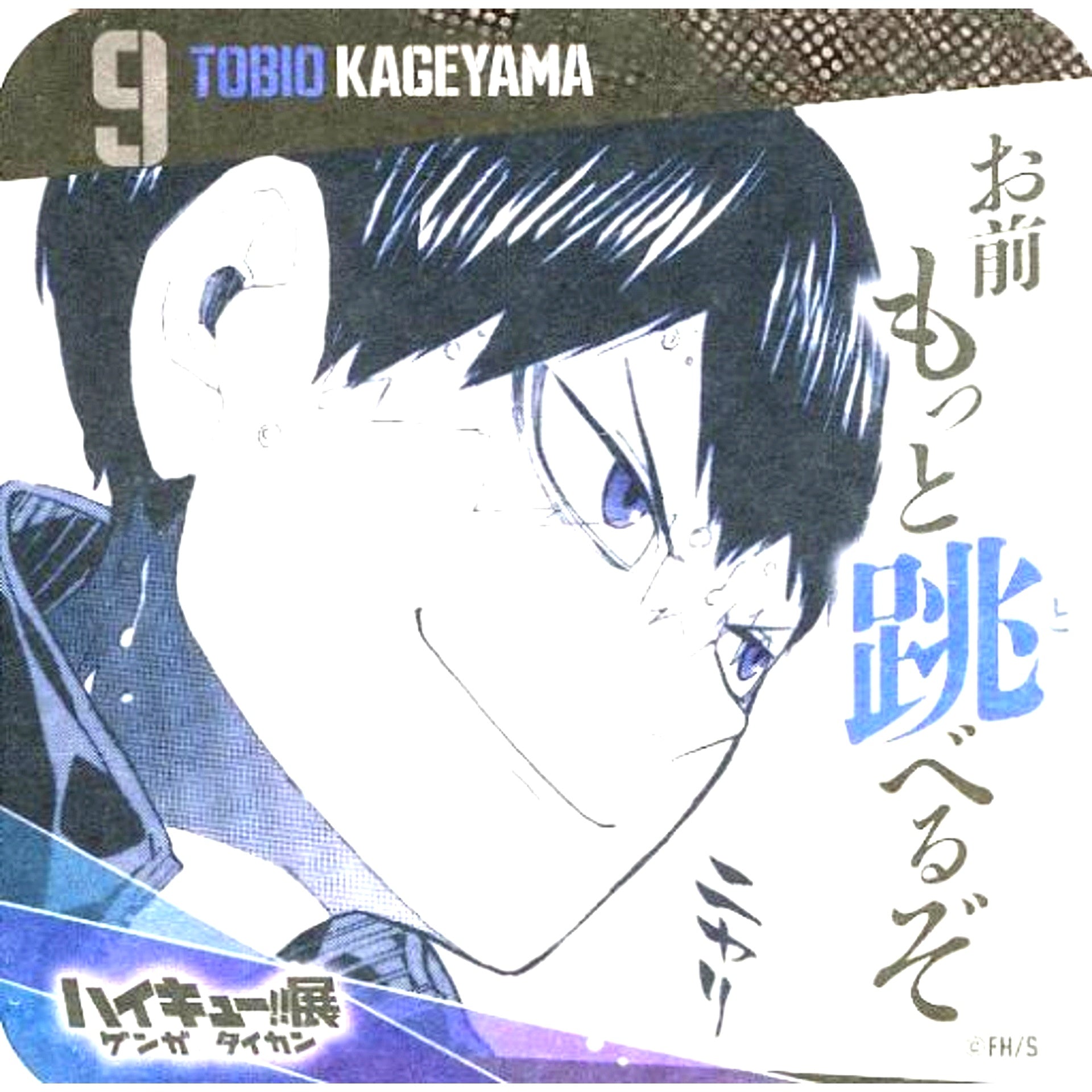 Tobio Kageyama You Can Jump Higher Haikyu!! Exhibition Genga x Taikan Youth Encouragement Coaster [USED]