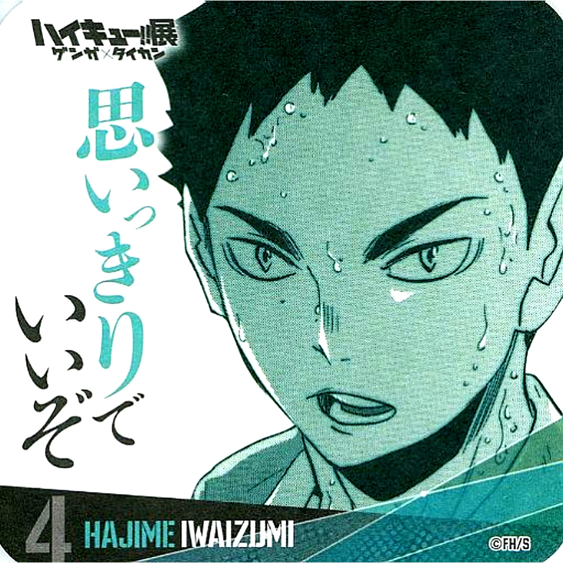 Hajime Iwaizumi Haikyu!! Exhibition Genga x Taikan Youth Encouragement Coaster [USED]