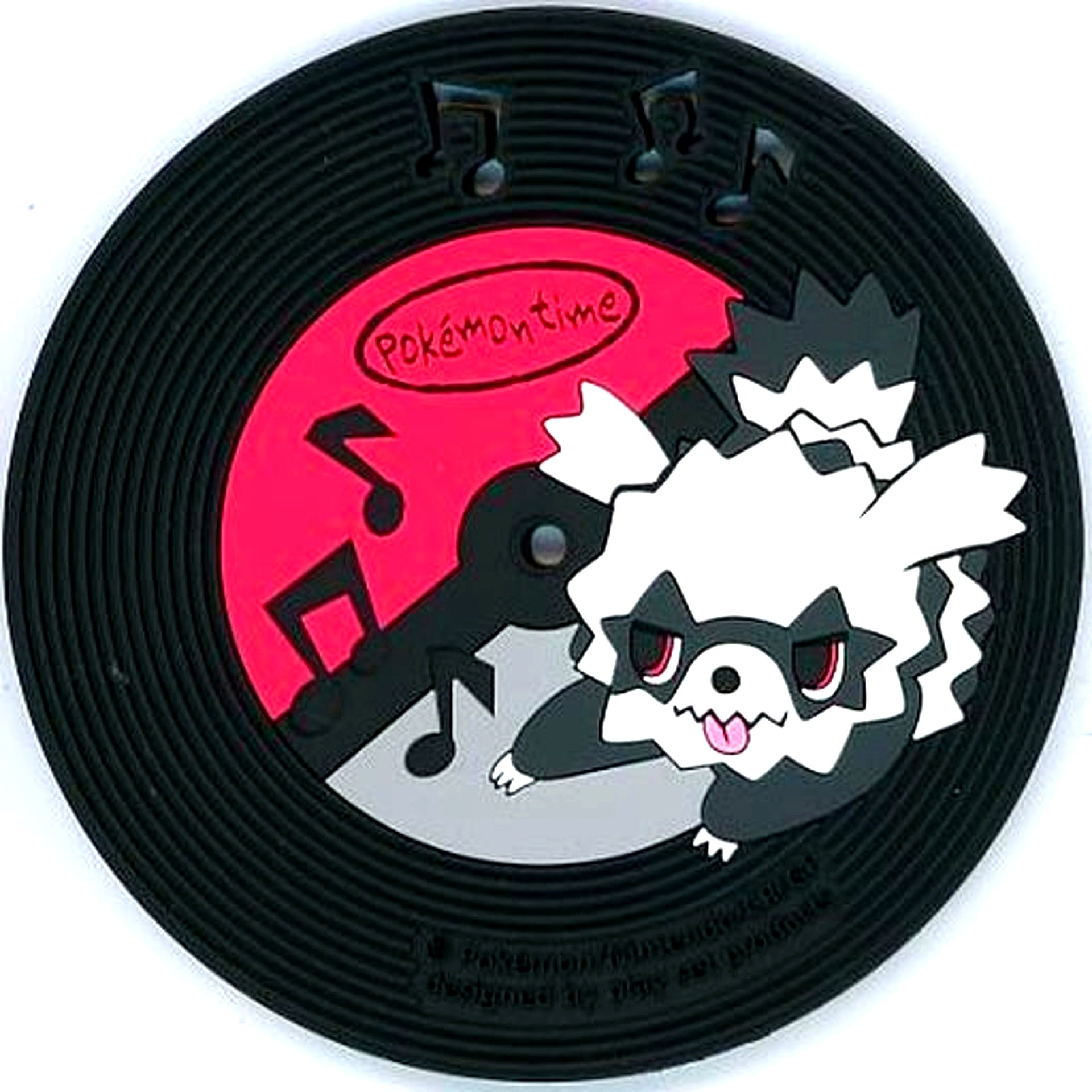 Galarian Zigzagoon Record Style Rubber Coaster Collection Pokemon pokemon time Pokemon Center Limited [USED]