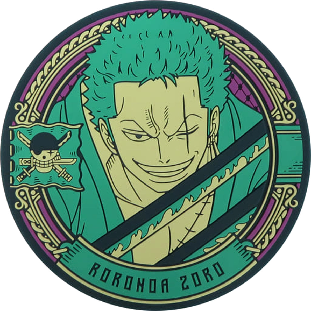 One Piece Zoro Juro Ichiban Kuji Wano Country Chapter 3 Rubber Coaster Wano Country All Stars Prize I [USED]