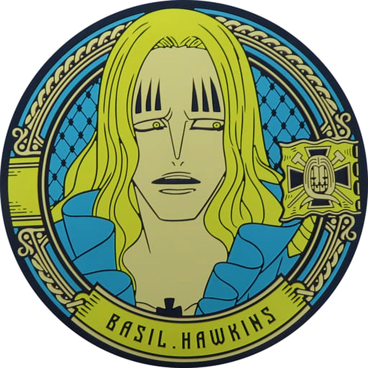 One Piece Basil Hawkins Ichiban Kuji Wano Country Chapter 3 Rubber Coaster Wano Country All Stars Prize I [USED]