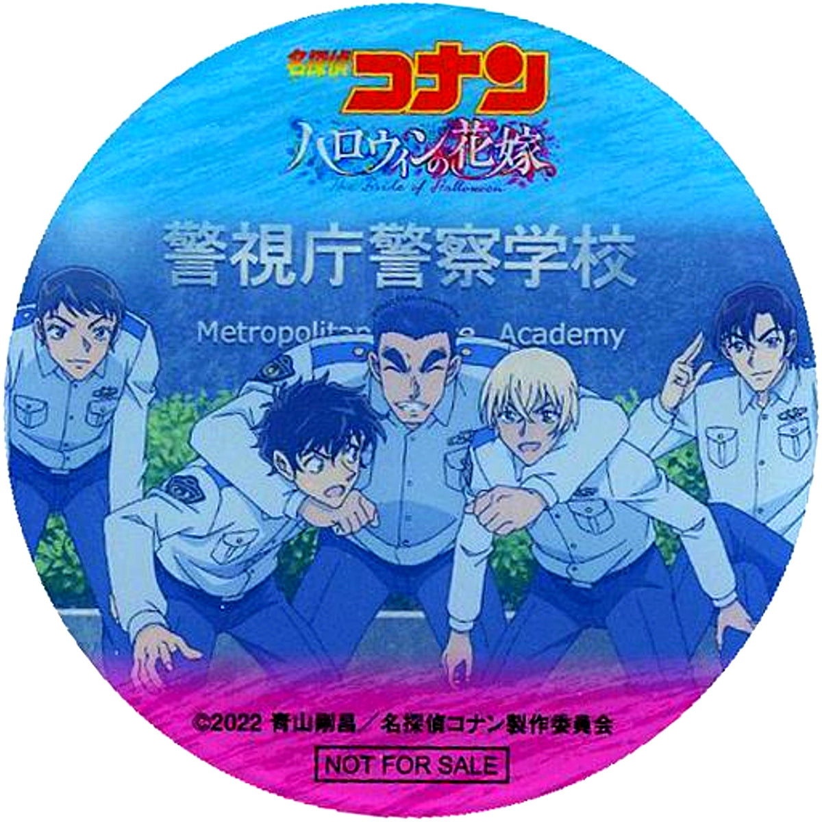 Group Student Original Acrylic Coaster Detective Conan The Bride of Halloween x Shinjuku Wald 9 & Yokohama Burg 13 cafeOASE Menu Order Bonus [USED]