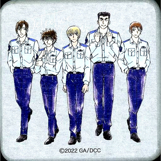 Police Academy Group Detective Conan Live Museum Halloween Gift Absorbent Coaster [USED]