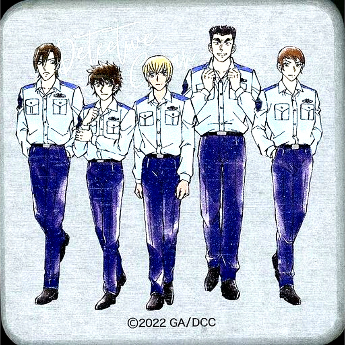 Police Academy Group Detective Conan Live Museum Halloween Gift Absorbent Coaster [USED]