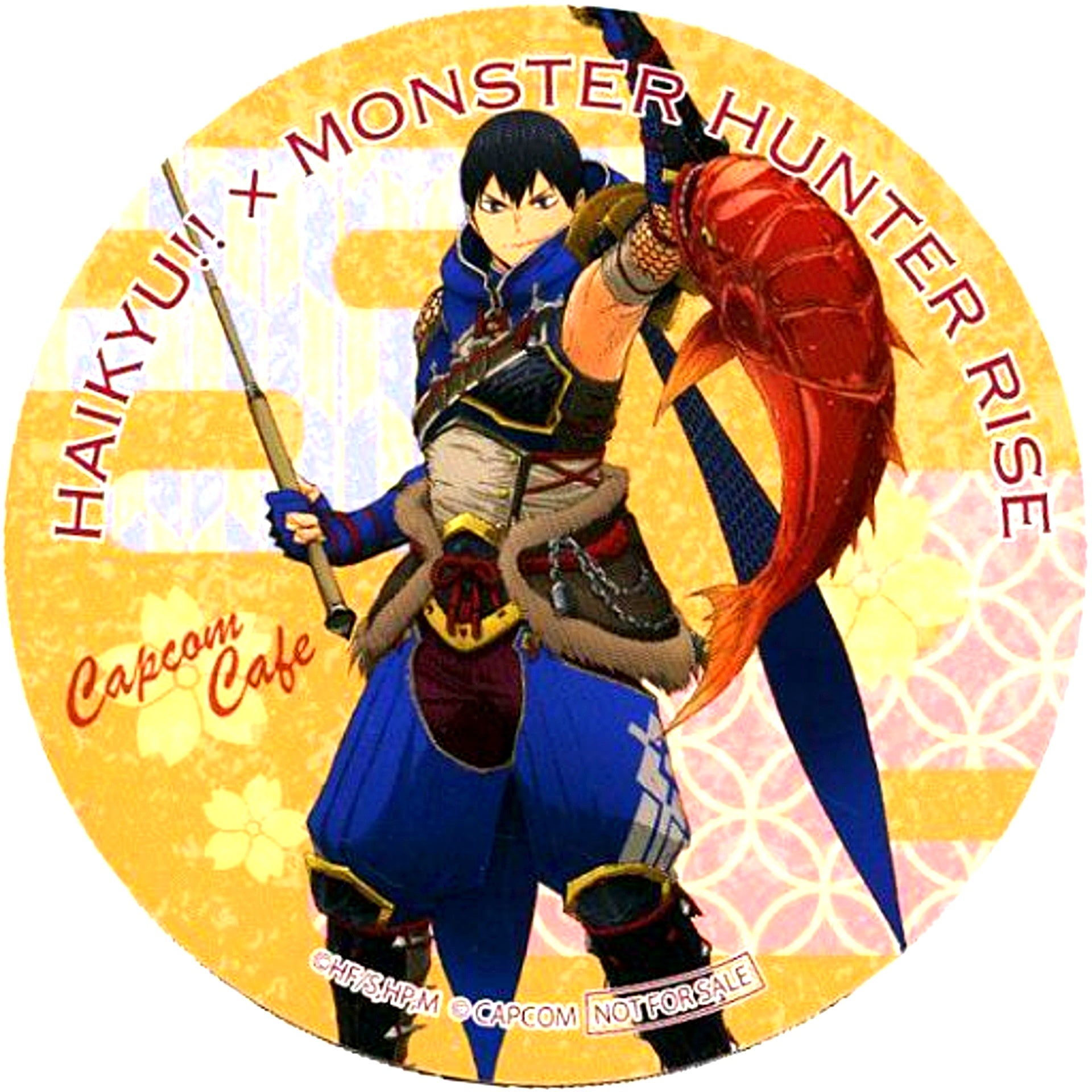 Tobio Kageyama Coaster CAPCOM CAFE x Haikyu!! x Monster Hunter Rise Drink Bonus [USED]