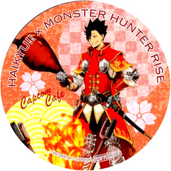 Tetsuro Kuroo Coaster CAPCOM CAFE x Haikyu!! x Monster Hunter Rise Drink Bonus [USED]