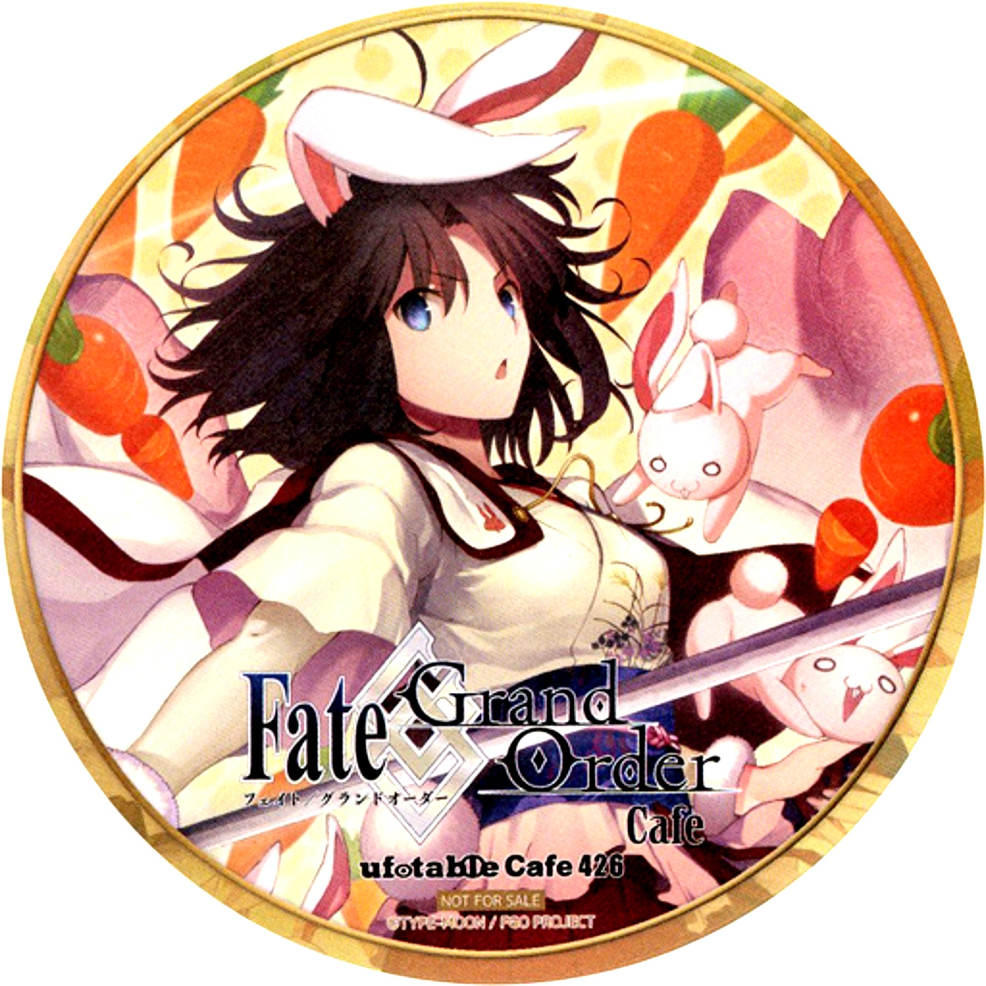 Beheading Bunny 2016 Shiki Ryogi Coaster Kara no Kyoukai x Fate/Grand Order Collaboration Cafe Drink Order Bonus [USED]