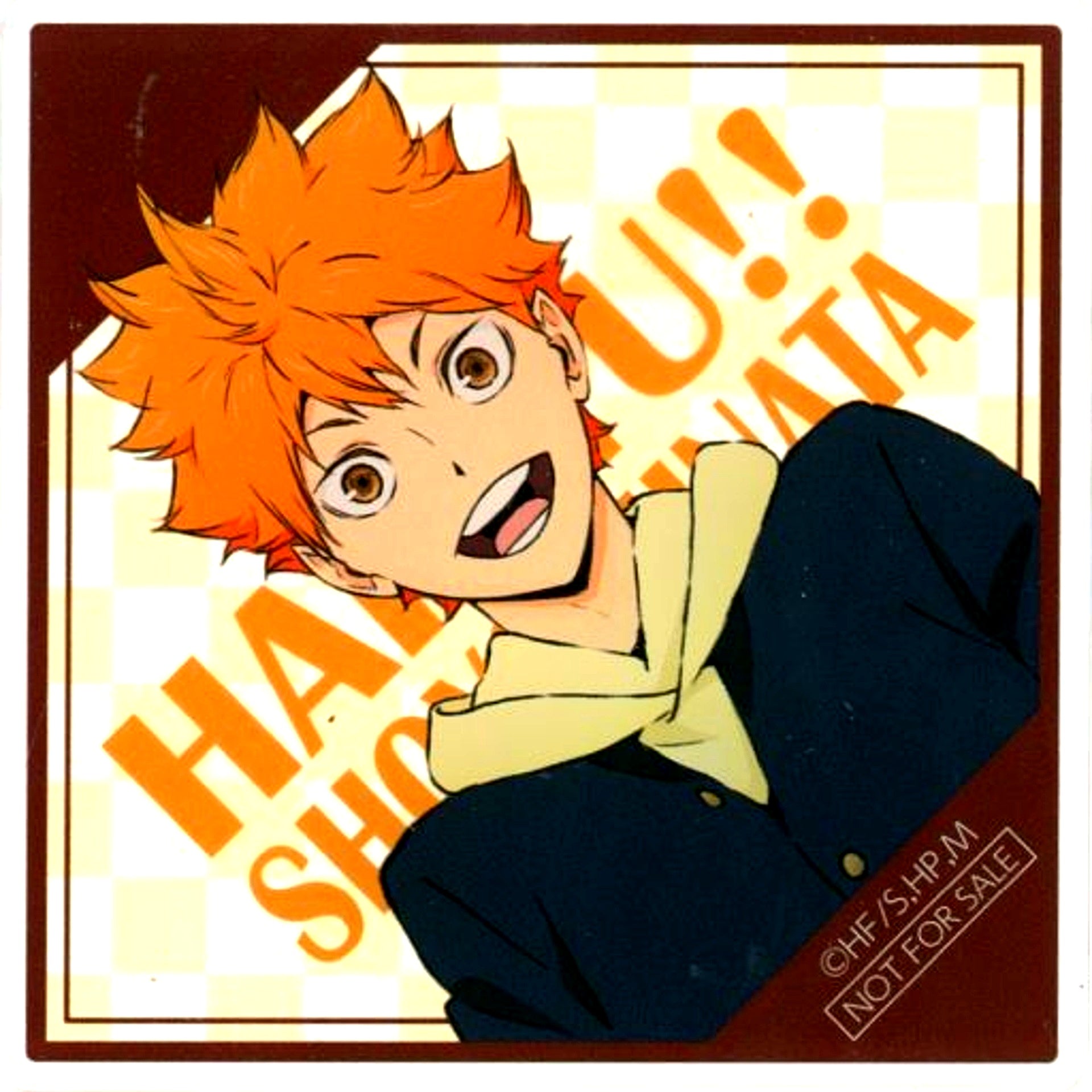 Shoyo Hinata Acrylic Coaster Haikyu!! Asobitsukuse in NAMJATOWN Soft Drink with Acrylic Coaster Bonus [USED]