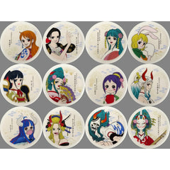 One Piece Nami & Others All 12 Types Set Ichiban Kuji EX Girl's Collection: Supreme Radiance Ceramic Coaster Prize G [USED]