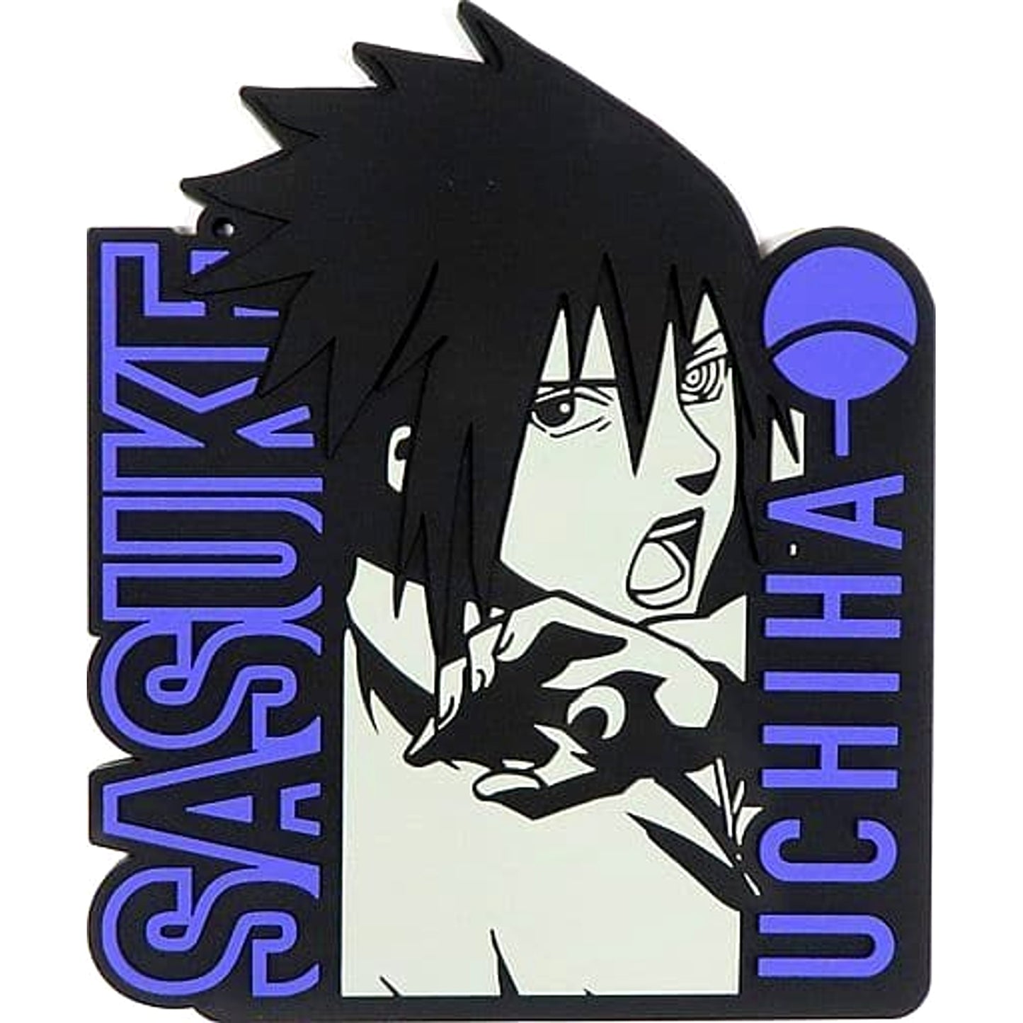 Naruto: Shippuden Sasuke Uchiha Ichiban Kuji Tsumugareru Hi no Ishi Rubber Coaster Prize E [USED]