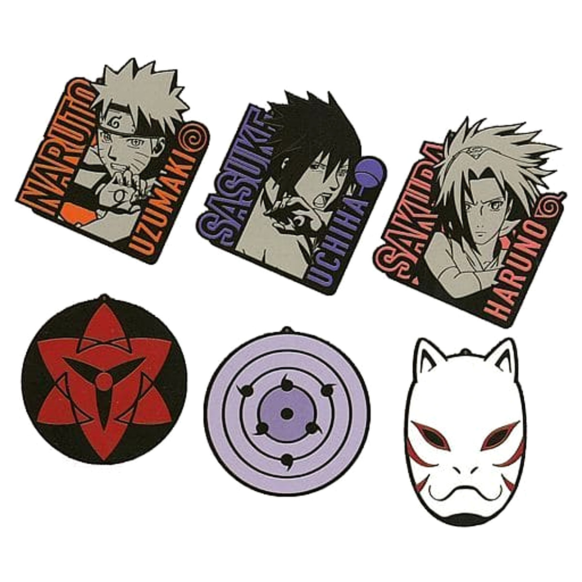 Naruto: Shippuden Naruto Uzumaki & Others All 6 Types Set Ichiban Kuji Tsumugareru Hi no Ishi Rubber Coaster Prize E [USED]