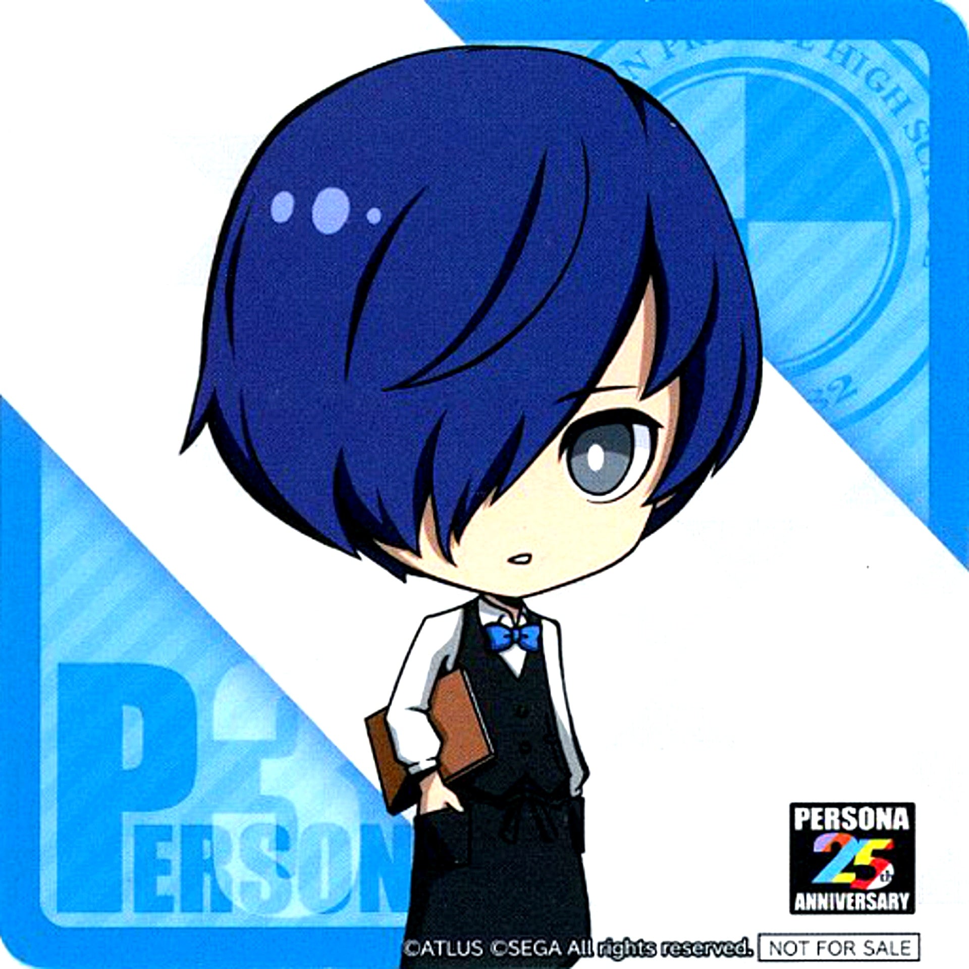 Protagonist Persona 3 Male Deformed Coaster Sega Collab Cafe Persona 25th Anniversary Second Half Cafe Menu Part 2 Order Bonus [USED]