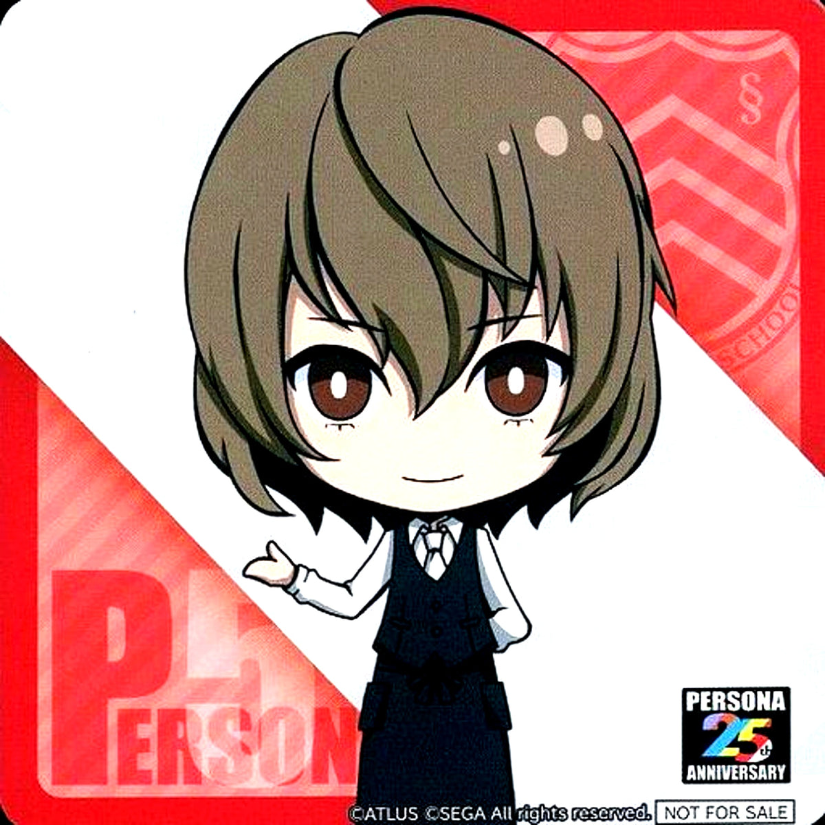 Goro Akechi Sega Collab Cafe Persona 25th Anniversary 2nd Half Cafe Menu Vol.3 Order Bonus Coaster [USED]