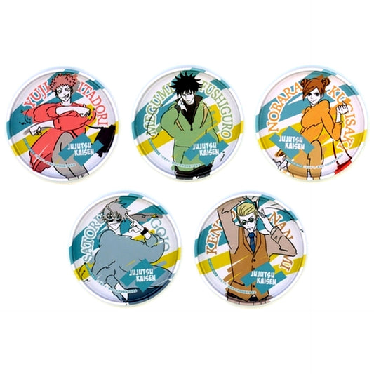 Set of 5 Jujutsu Kaisen x 7-Eleven Campaign Snack Purchase Bonus Original Tin Coaster [USED]