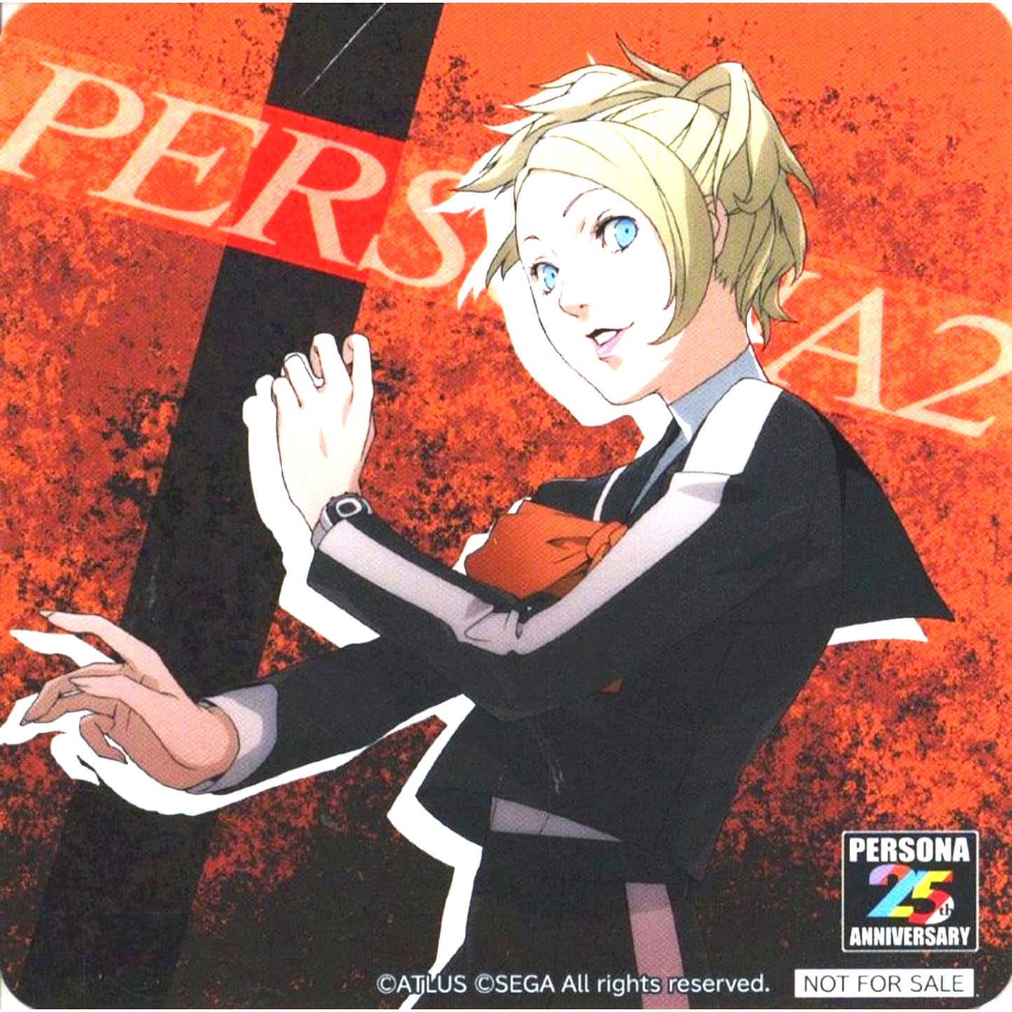Lisa Silverman Coaster Sega no Taiyaki x Persona 25th Anniversary Menu Order Bonus Part 4 [USED]
