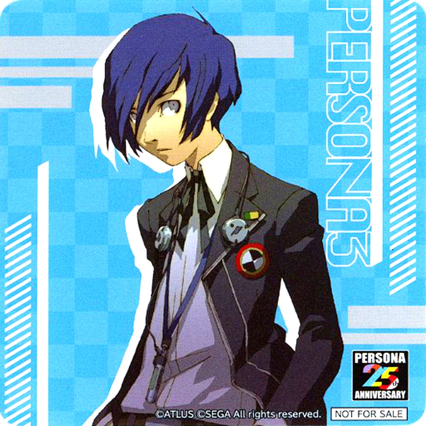 Protagonist Persona 3 Male Coaster Sega no Taiyaki x Persona 25th Anniversary Menu Order Bonus Part 5 [USED]