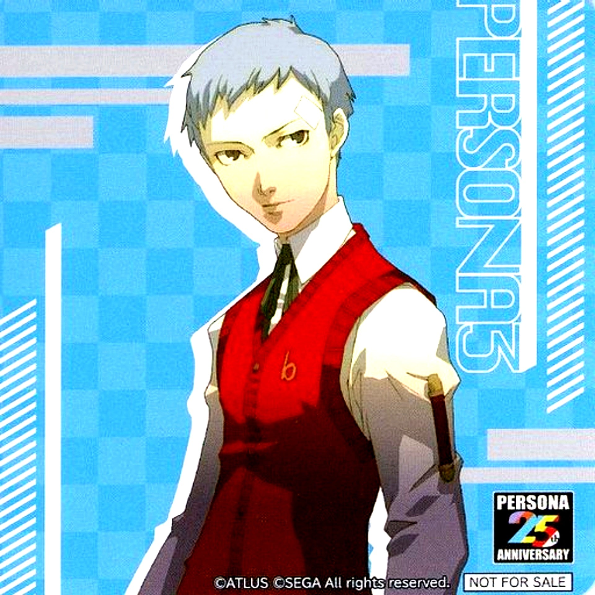 Akihiko Sanada Coaster Sega no Taiyaki x Persona 25th Anniversary Menu Order Bonus Part 5 [USED]