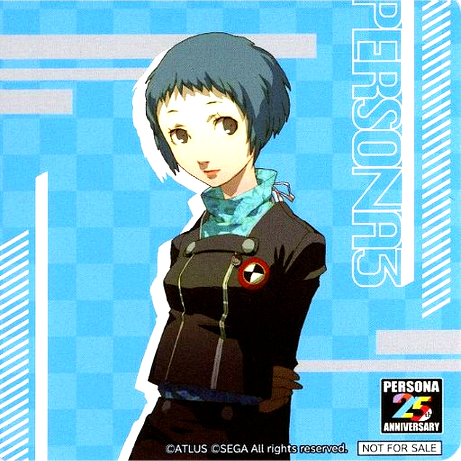 Fuuka Yamagishi Coaster Sega no Taiyaki x Persona 25th Anniversary Menu Order Bonus Part 5 [USED]