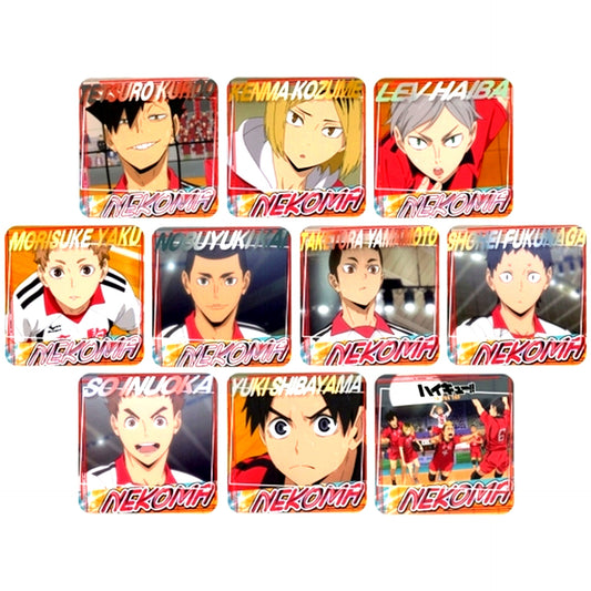 Set of 10 Haikyu!! 2021 A page of youth Coaster Nekoma [USED]