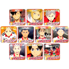 Set of 10 Haikyu!! 2021 A page of youth Coaster Nekoma [USED]