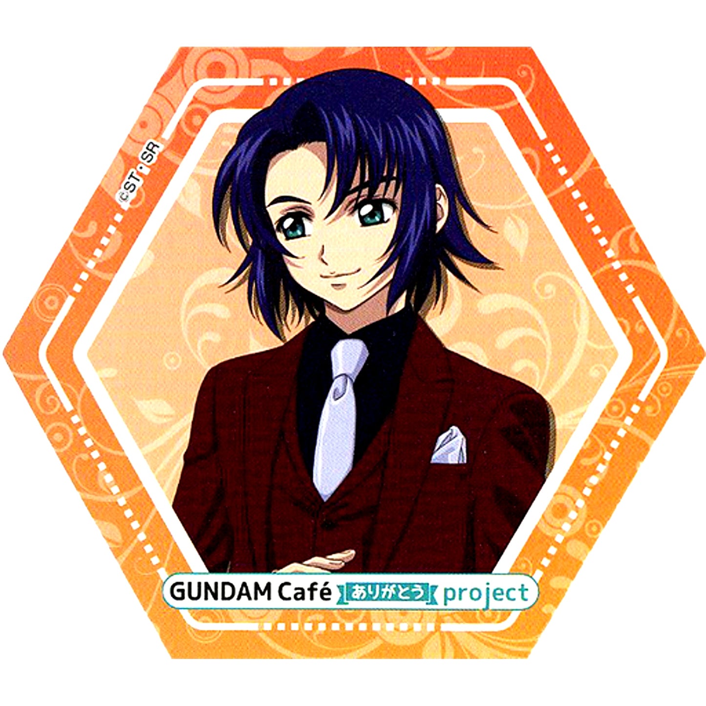 Athrun Zala Store Visit Memorial Coaster GUNDAM Cafe Arigato project Eligible Product Purchase Bonus [USED]