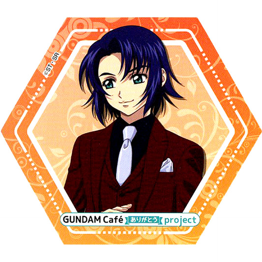 Athrun Zala Store Visit Memorial Coaster GUNDAM Cafe Arigato project Eligible Product Purchase Bonus [USED]
