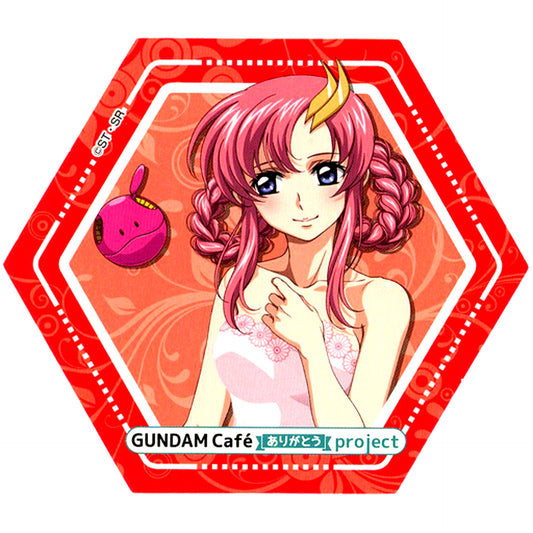 Lacus Clyne Store Visit Memorial Coaster GUNDAM Cafe Arigato project Eligible Product Purchase Bonus [USED]