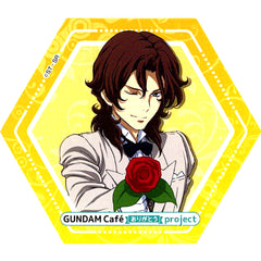 Lockon Stratos Store Visit Memorial Coaster GUNDAM Cafe Arigato project Eligible Product Purchase Bonus [USED]