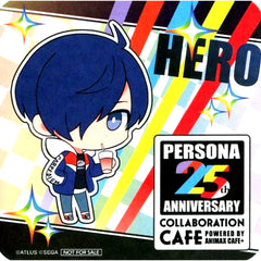 Protagonist Persona 3 Male Persona 25th Anniversary Collaboration Cafe powered by Animax Cafe+ Drink Order Bonus Coaster [USED]