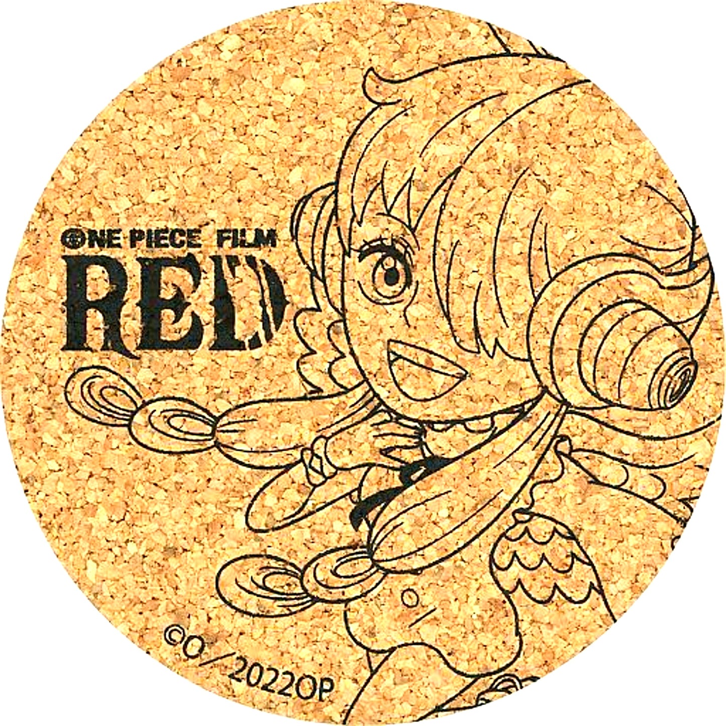 Uta ONE PIECE FILM RED Fuji TV Limited Trading Cork Coaster [USED]