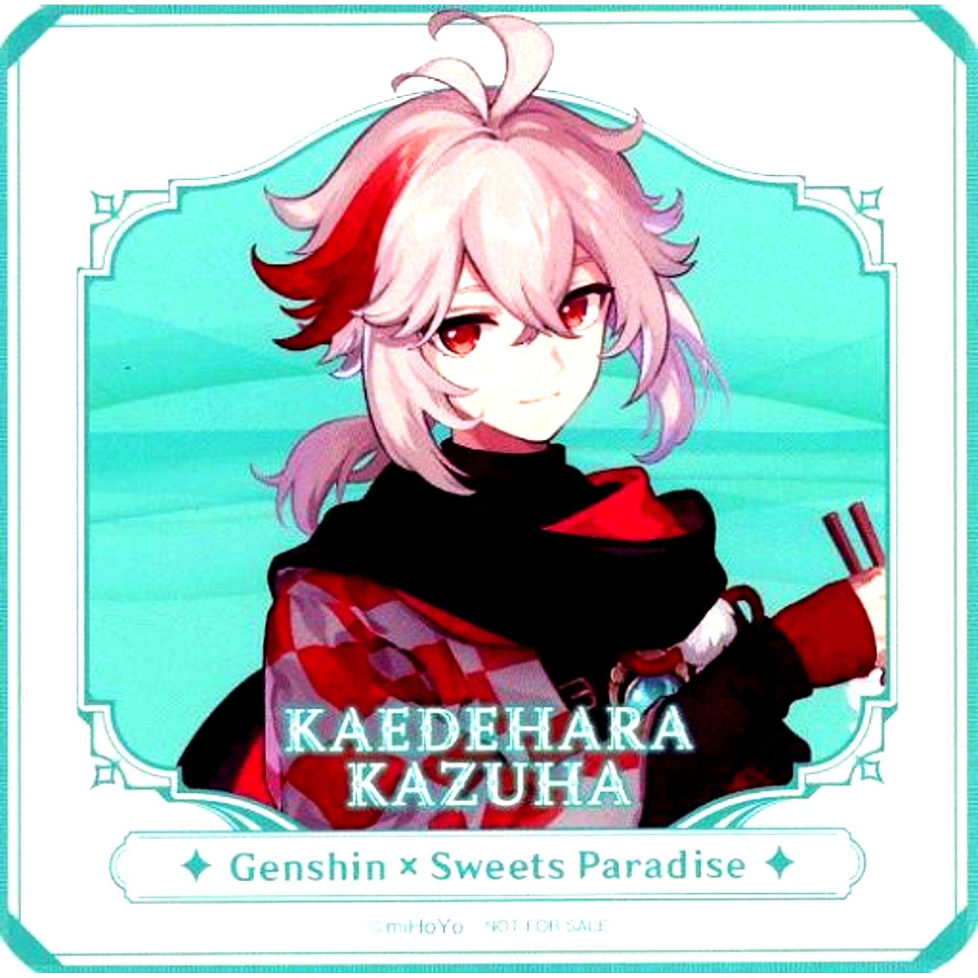 Kaedehara Kazuha Collab Outfit Genshin Full Body Character Coaster Sweets Paradise Cherry Blossoms Thunder Menu Order Bonus [USED]