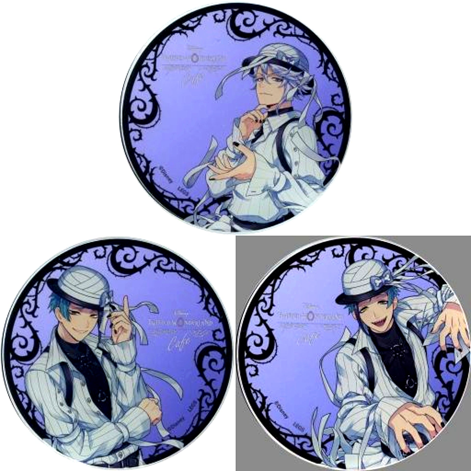 Set of 3 Disney Twisted Wonderland Acrylic Coaster Octavinelle Dorm OH MY CAFE Part 3 [USED]