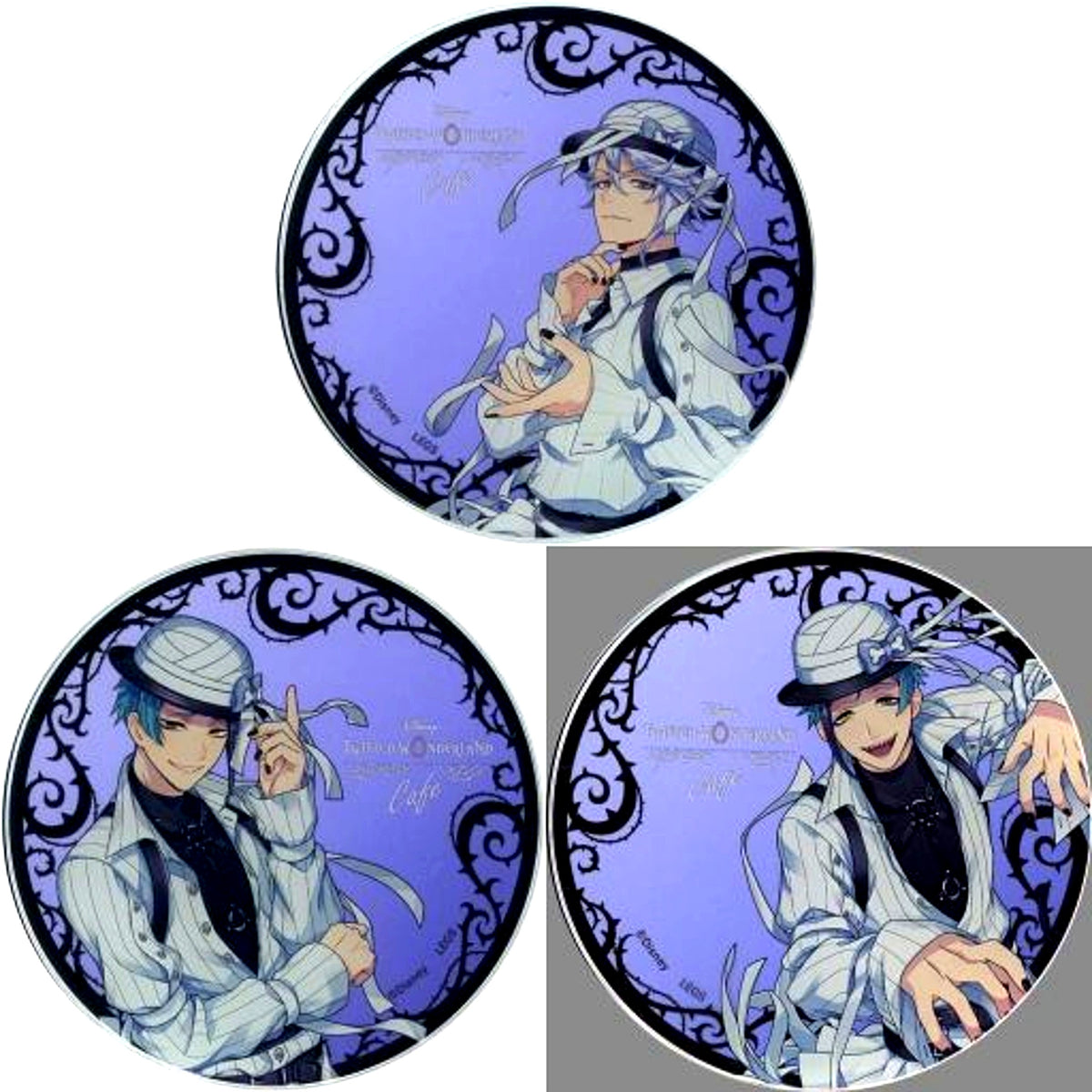 Set of 3 Disney Twisted Wonderland Acrylic Coaster Octavinelle Dorm OH MY CAFE Part 3 [USED]