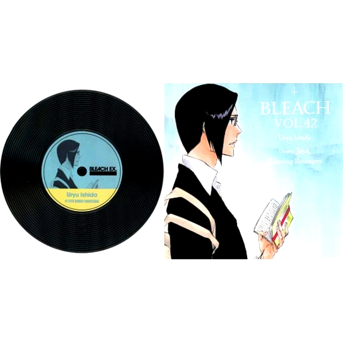 Uryu Ishida BLEACH 20th Anniversary Original Art Exhibition BLEACH EX. Original Record Coaster Collection [USED]
