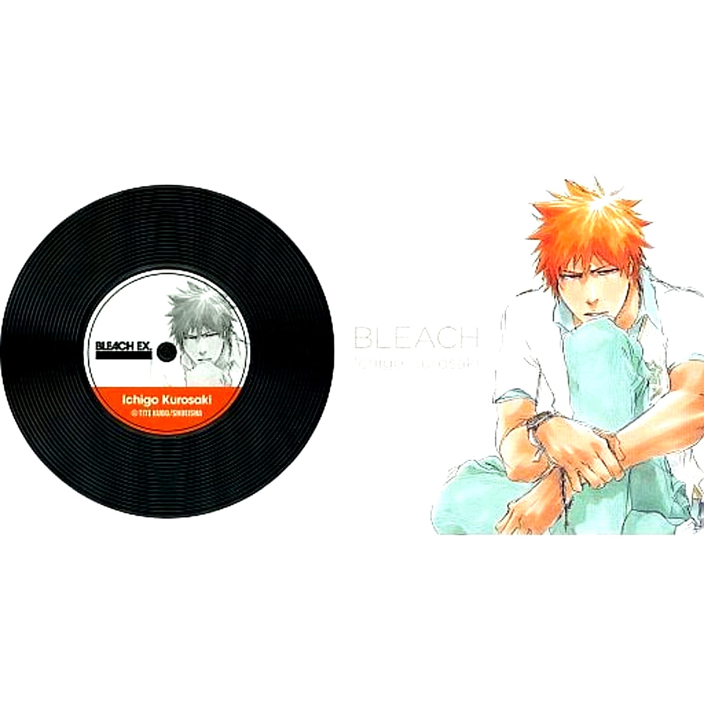 Ichigo Kurosaki Background White Bleach 20th Anniversary Art Exhibition Bleach EX. Original Record Coaster Collection [USED]