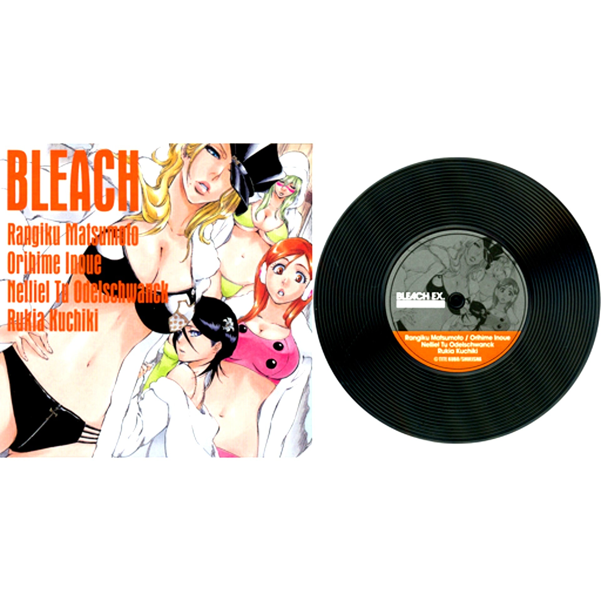 Group Bikini BLEACH 20th Anniversary Original Art Exhibition BLEACH EX. Original Record Coaster Collection [USED]