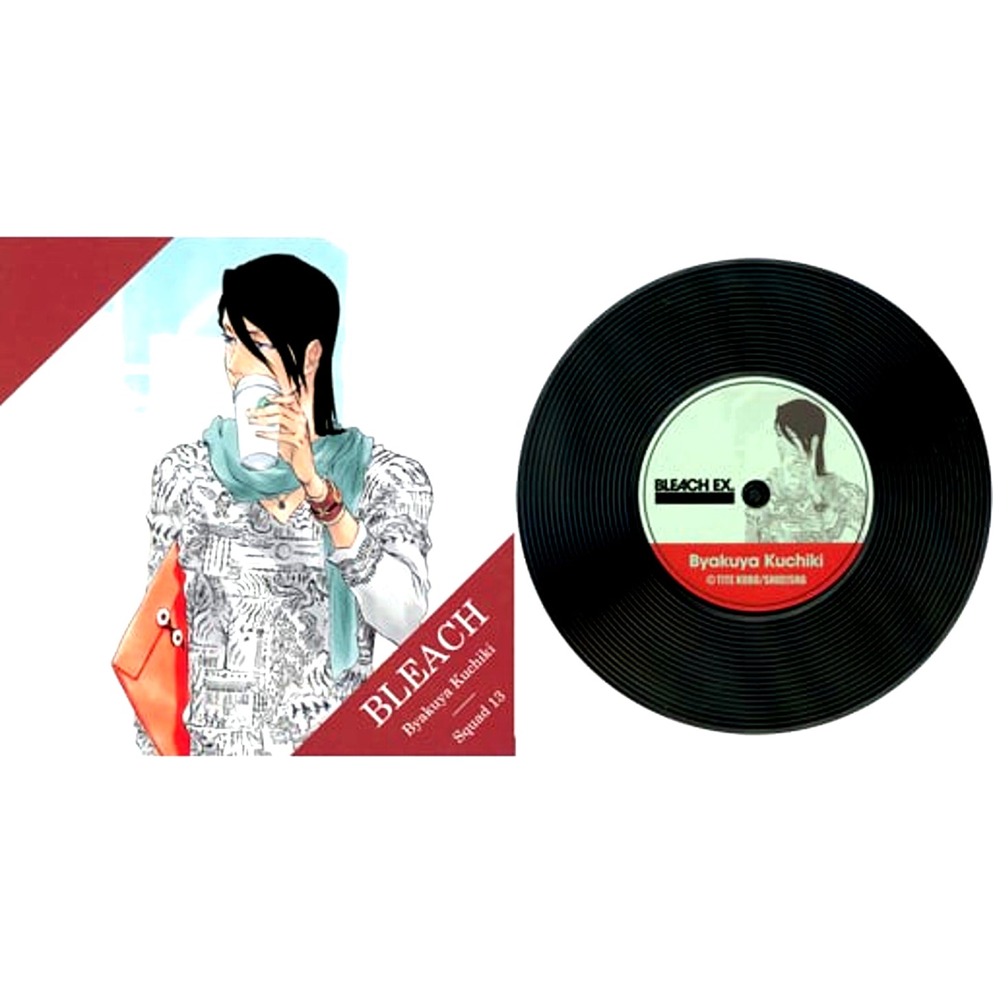 Byakuya Kuchiki BLEACH 20th Anniversary Original Art Exhibition BLEACH EX. Original Record Coaster Collection [USED]