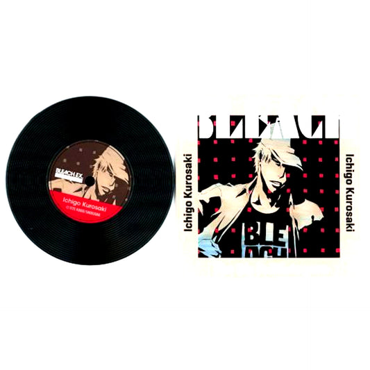 Ichigo Kurosaki Background Black Red BLEACH 20th Anniversary Original Art Exhibition BLEACH EX. Original Record Coaster Collection [USED]