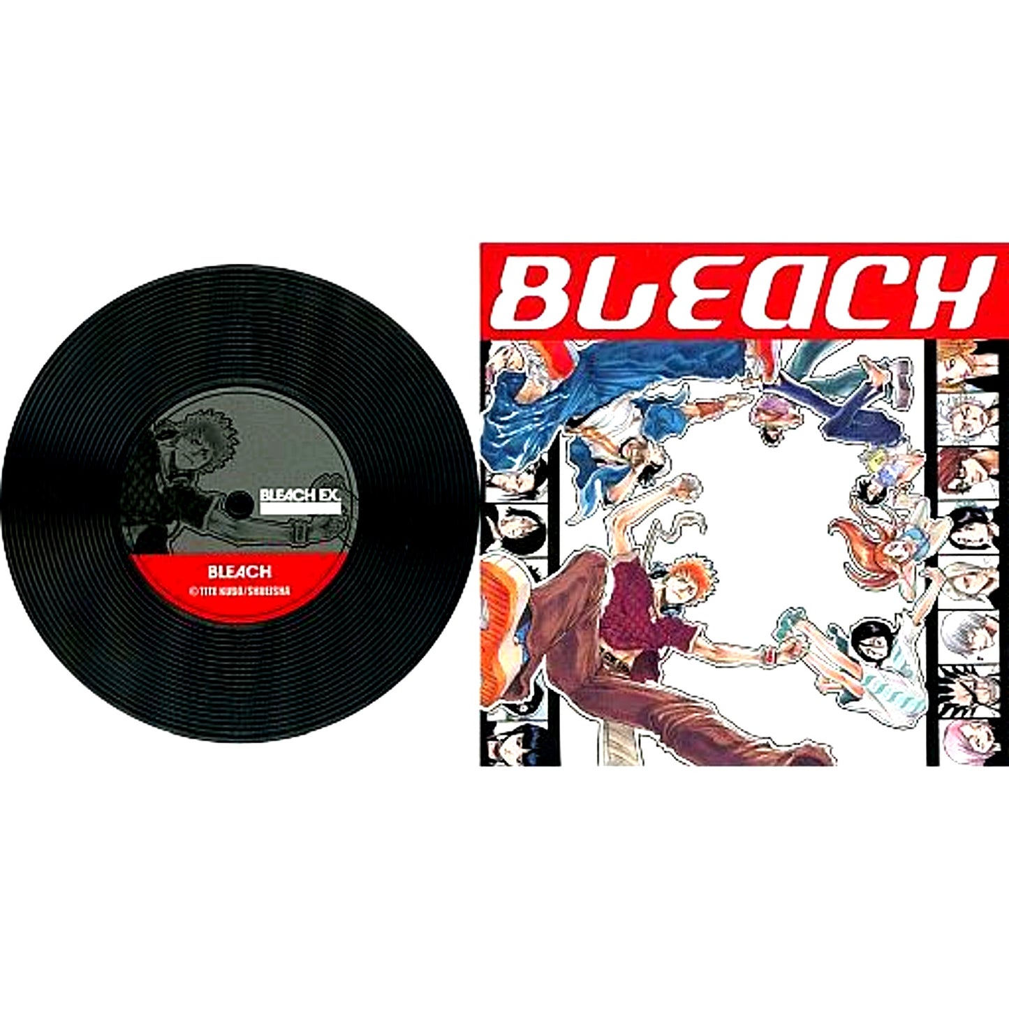 Group Circle Jump BLEACH 20th Anniversary Original Art Exhibition BLEACH EX. Original Record Coaster Collection [USED]
