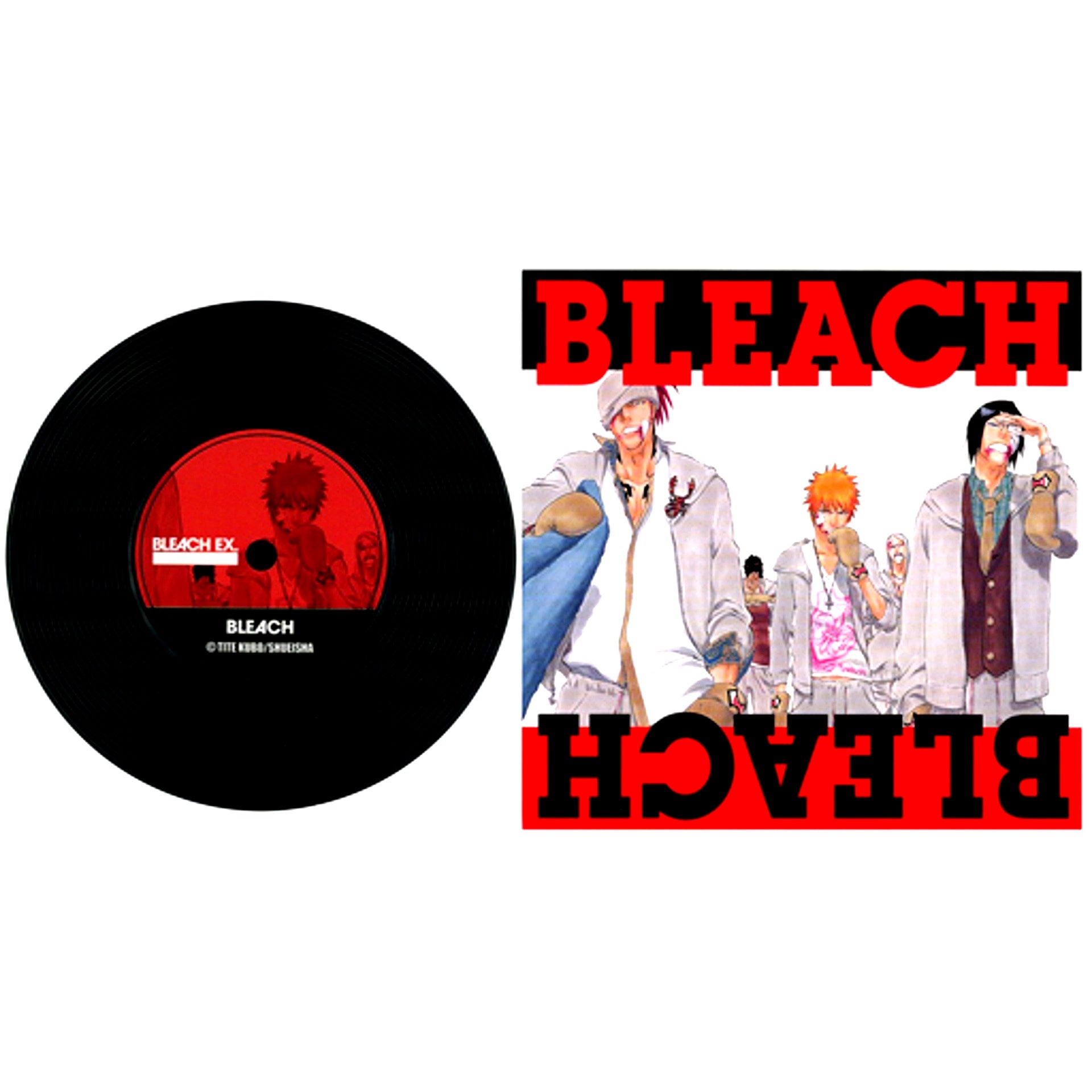 Group 5 Characters Hoodie BLEACH 20th Anniversary Original Art Exhibition BLEACH EX. Original Record Coaster Collection [USED]