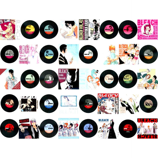 Set of 20 Bleach 20th Anniversary Art Exhibition Bleach EX. Original Record Coaster Collection [USED]