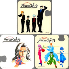 Set of 3 Bonus Coaster Yoshihiro Togashi Exhibition PUZZLE Pieces Cafe Collab Menu Order Bonus [USED]