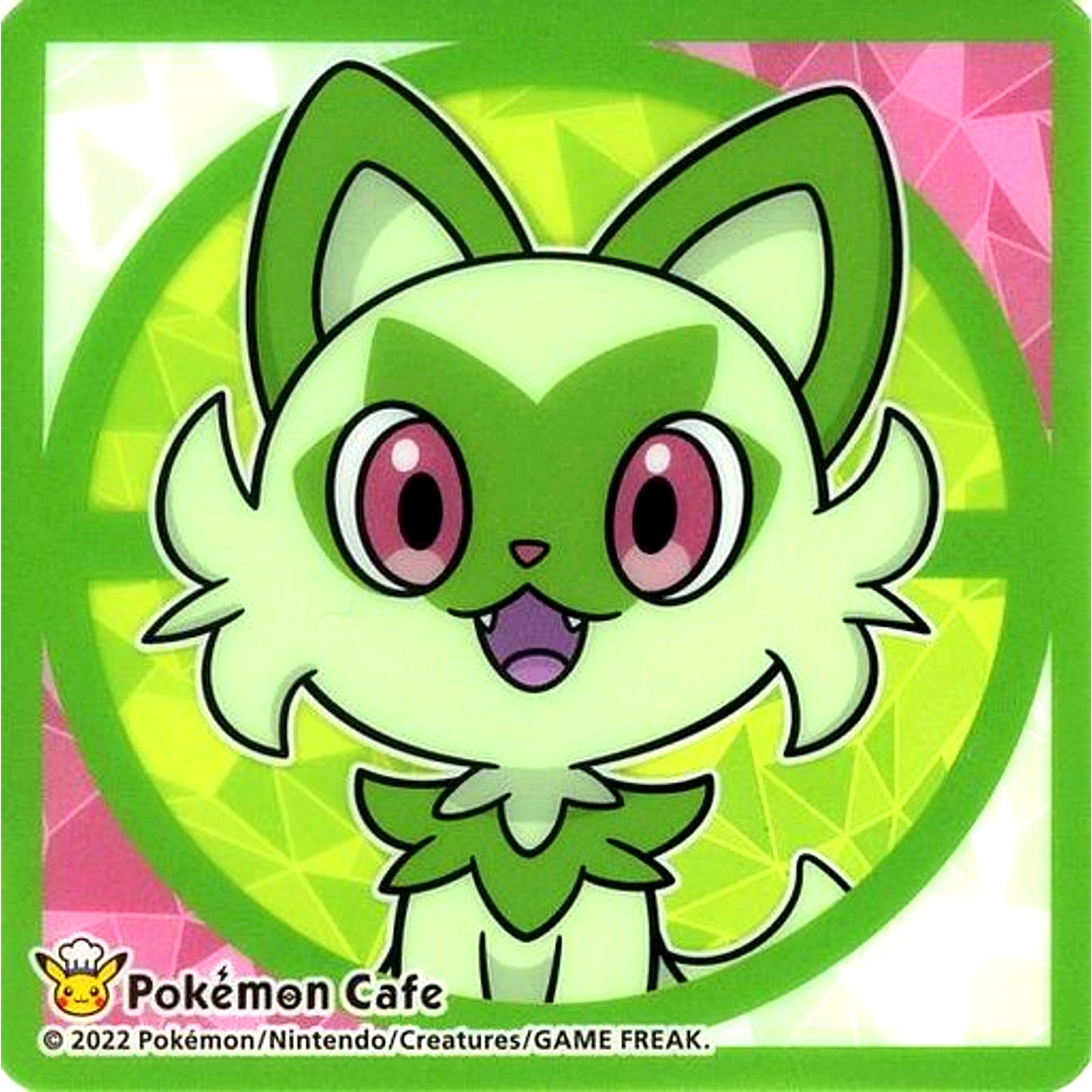 Sprigatito Original Clear Coaster Pokemon Scarlet and Violet Pokemon Cafe Drink Order Bonus [USED]
