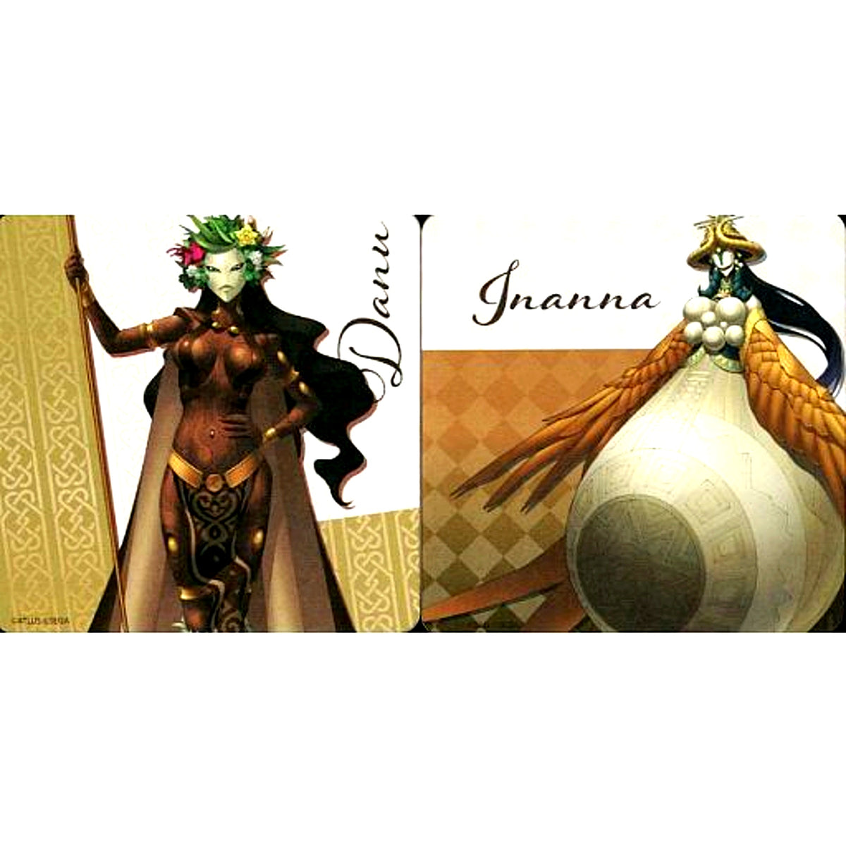 Danu and Inanna F Prize Art Coaster MAGIC Kuji Shin Megami Tensei V [USED]