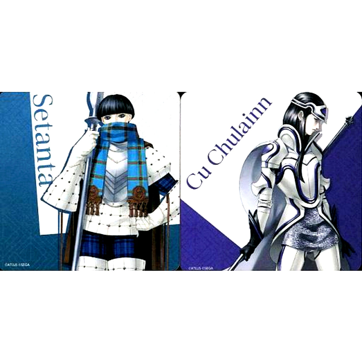 Setanta and Cu Chulainn F Prize Art Coaster MAGIC Kuji Shin Megami Tensei V [USED]