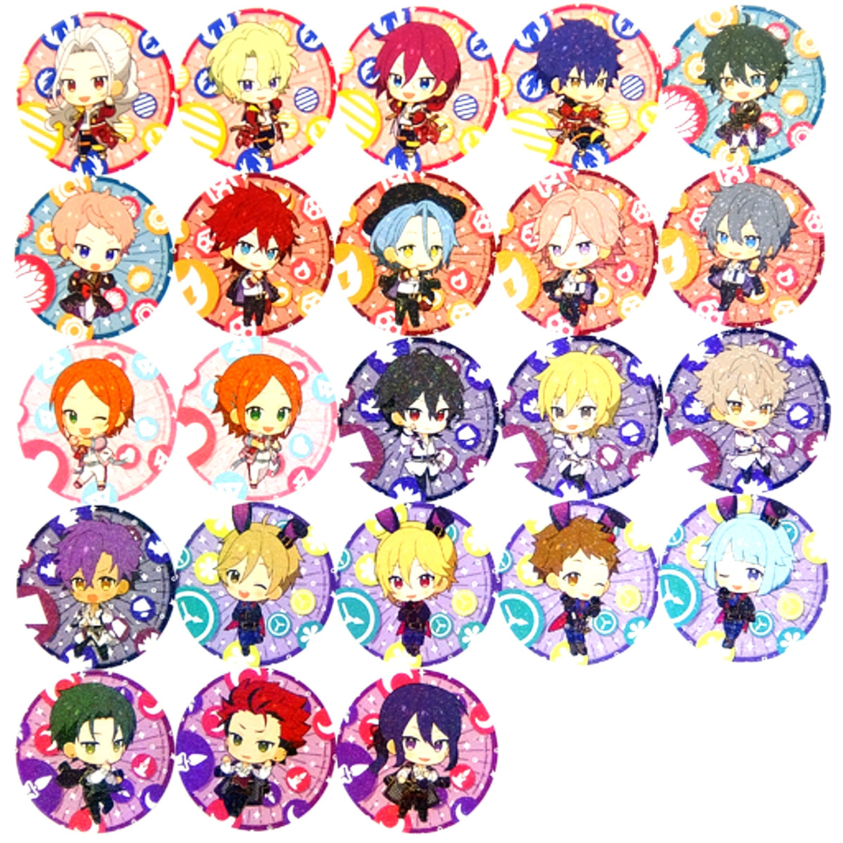 Set of 23 Hologram Coaster Ensemble Stars x animatecafe Menu Order Bonus 2nd Half [USED]