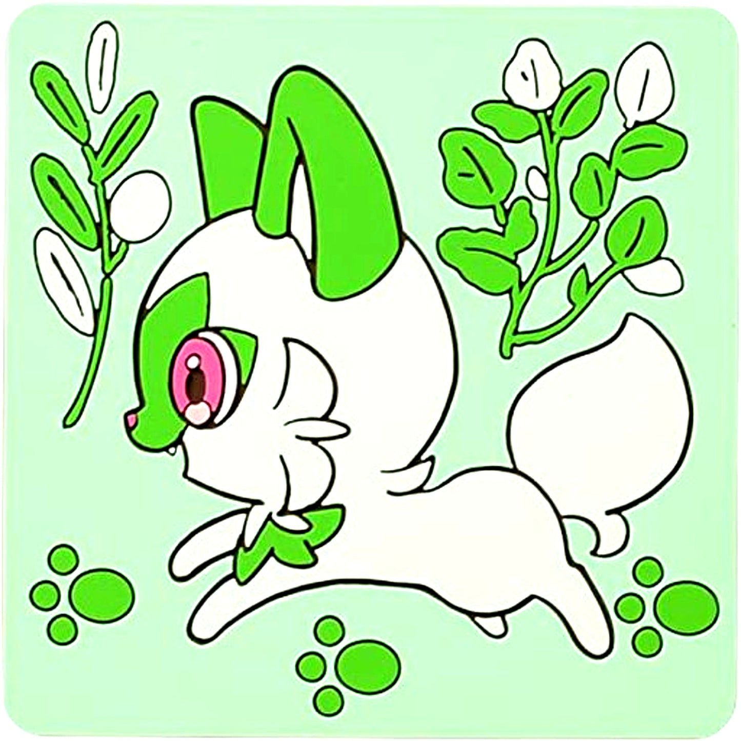 Sprigatito Rubber Coaster Pokemon Scarlet and Violet Pokemon Center Limited [USED]