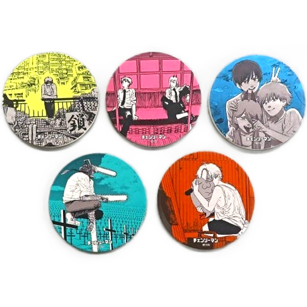 Denji, etc. Chainsaw Man Dolomite Coaster Set of 5 LAWSON Limited Ponta Member D Point Card Member Limited Mileage Campaign Winning Product with Winning Notification Coaster [USED]